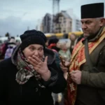 Wasu iyalan wadanda harin masallacin ya ritsa da su a Ukraine