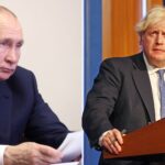 Vladimir Putin da Boris Johnson